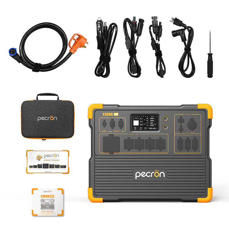 PECRON 2*e3600lfp Portable Power Station 3072Wh 3600W Home Backup Generator