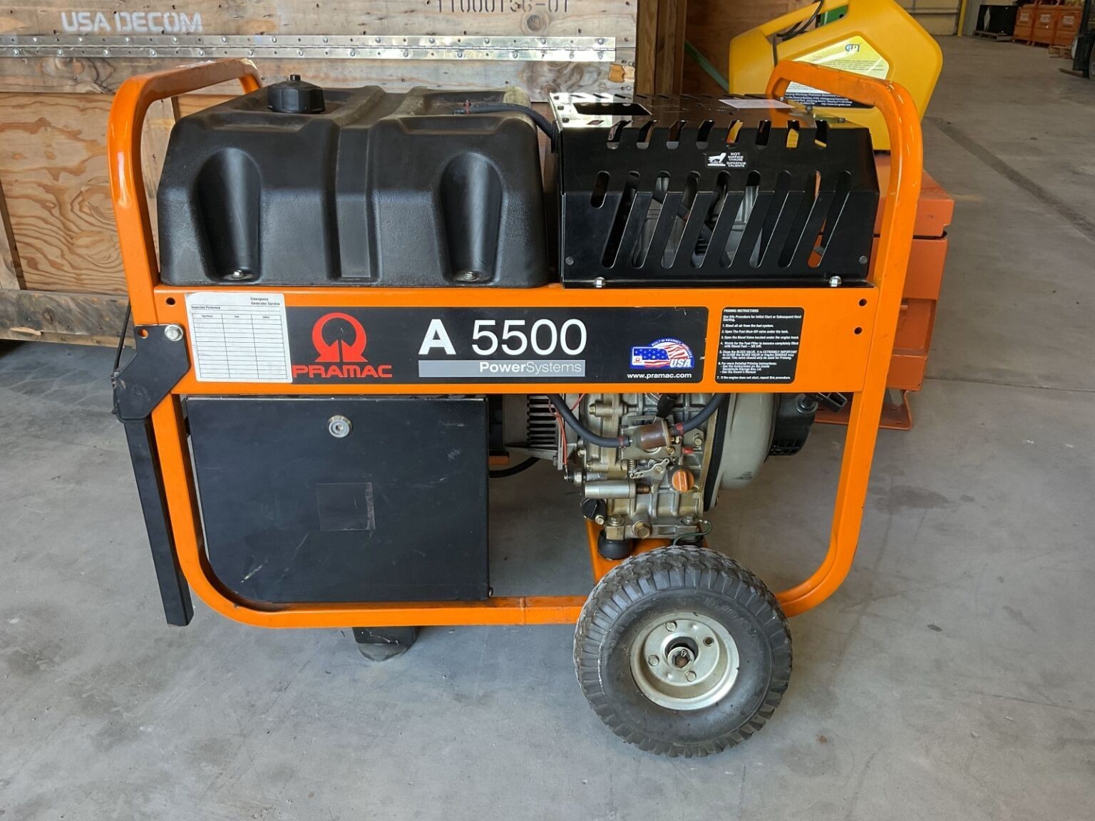 2011 6kW Pramac A5500 Diesel Genset