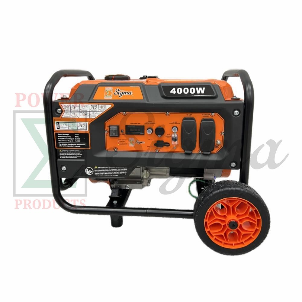 Sigma 4000 Watts Open Frame Gas Generator with CO Alert