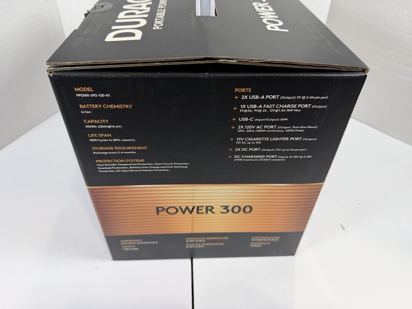 Duracell Power 300 Portable Power Station 292Wh Backup Battery Generator New