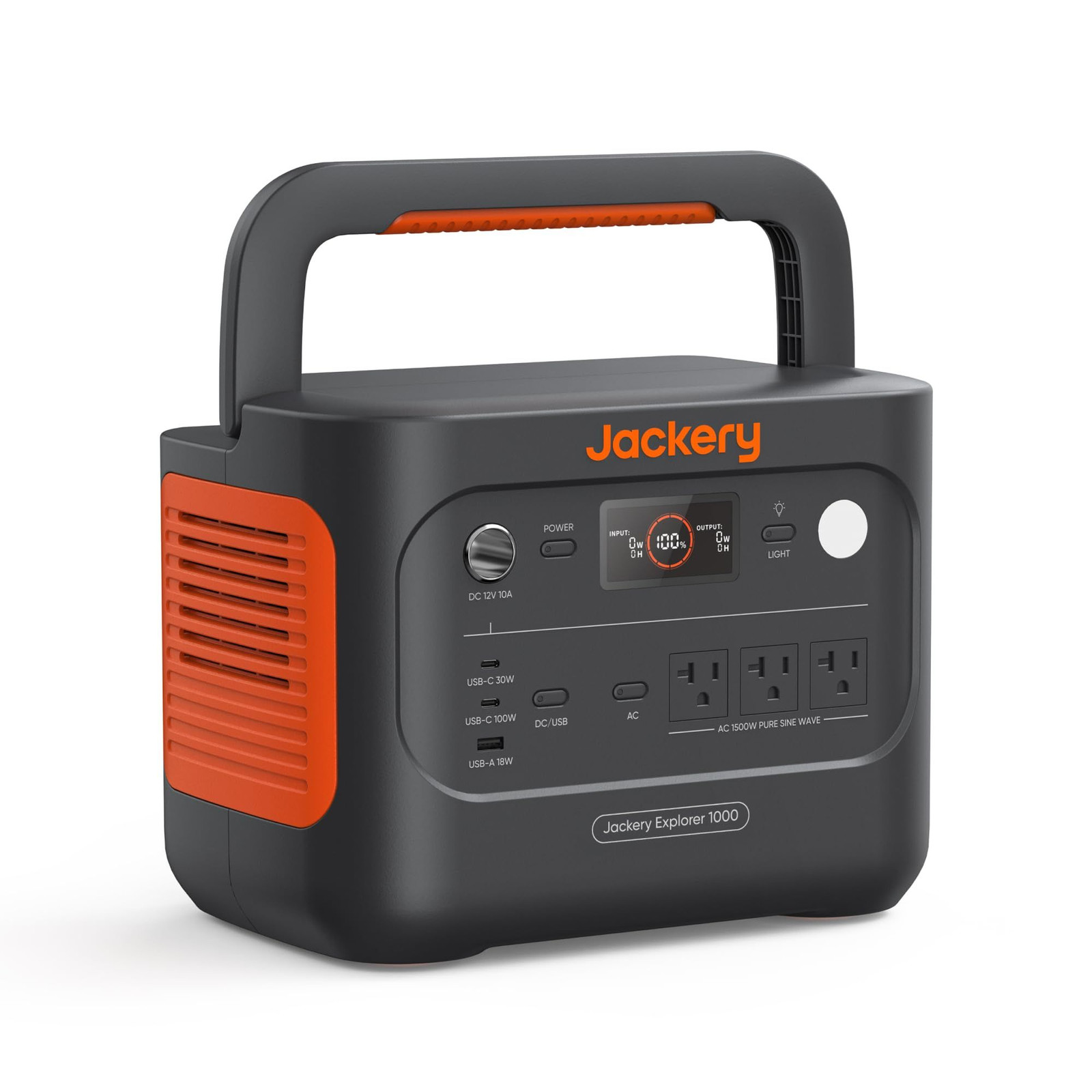 Jackery Explorer 1000 v2 Portable Power Station,1070Wh,1500W black