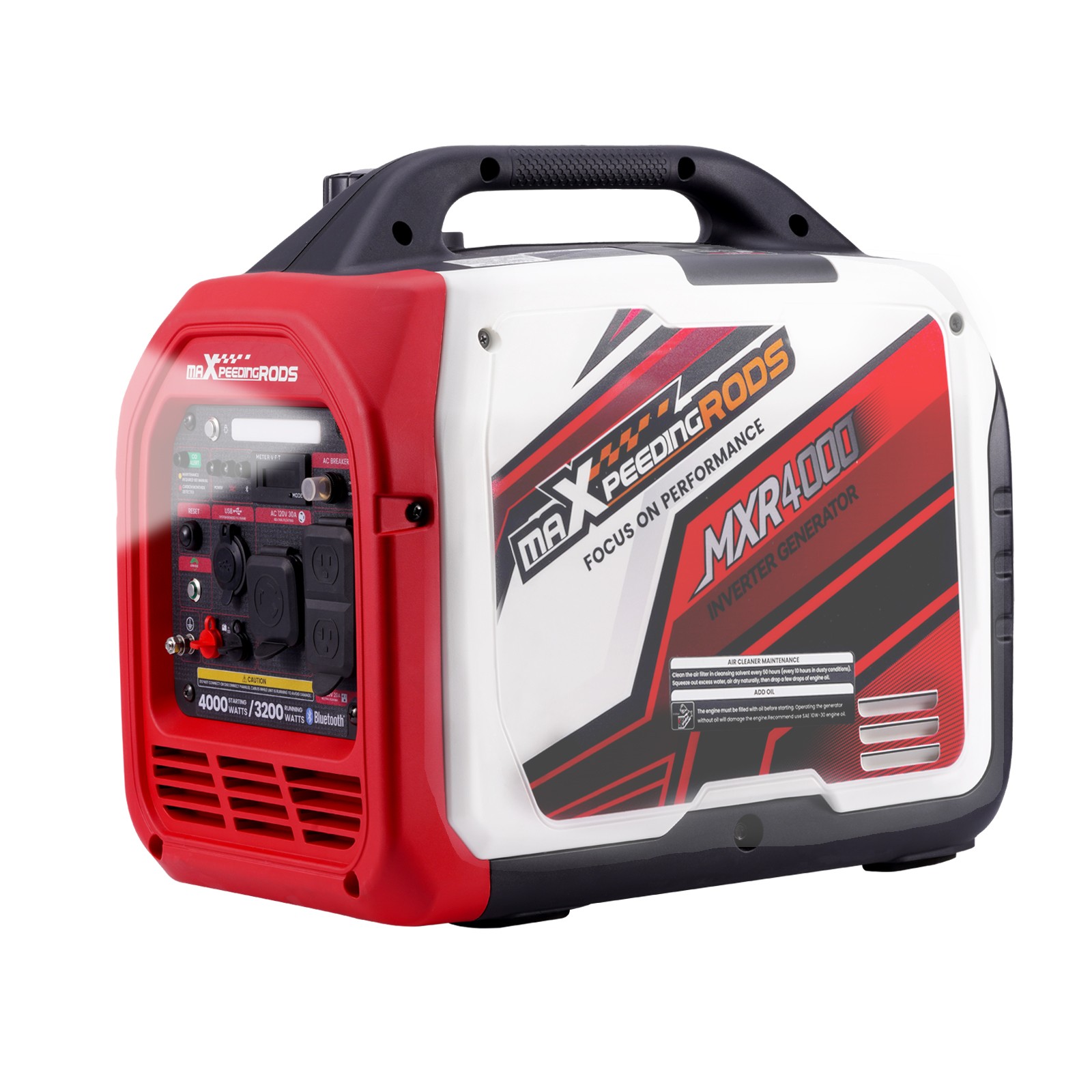 4KW /3.2KW Portable Inverter Generator Gas Powered Quiet for Camping EV-Charge