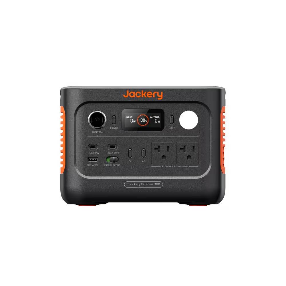 300W/600W Peak Push Button Start Portable Power Station Explorer 300 V2, Battery