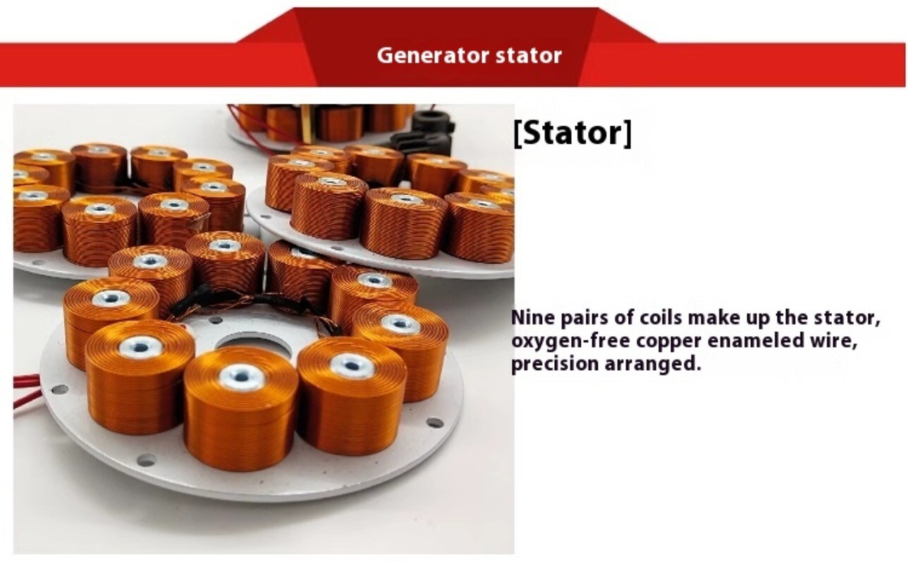 Double-Layer Disc Type Iron Core Generator Permanent Magnet Brushless Generators