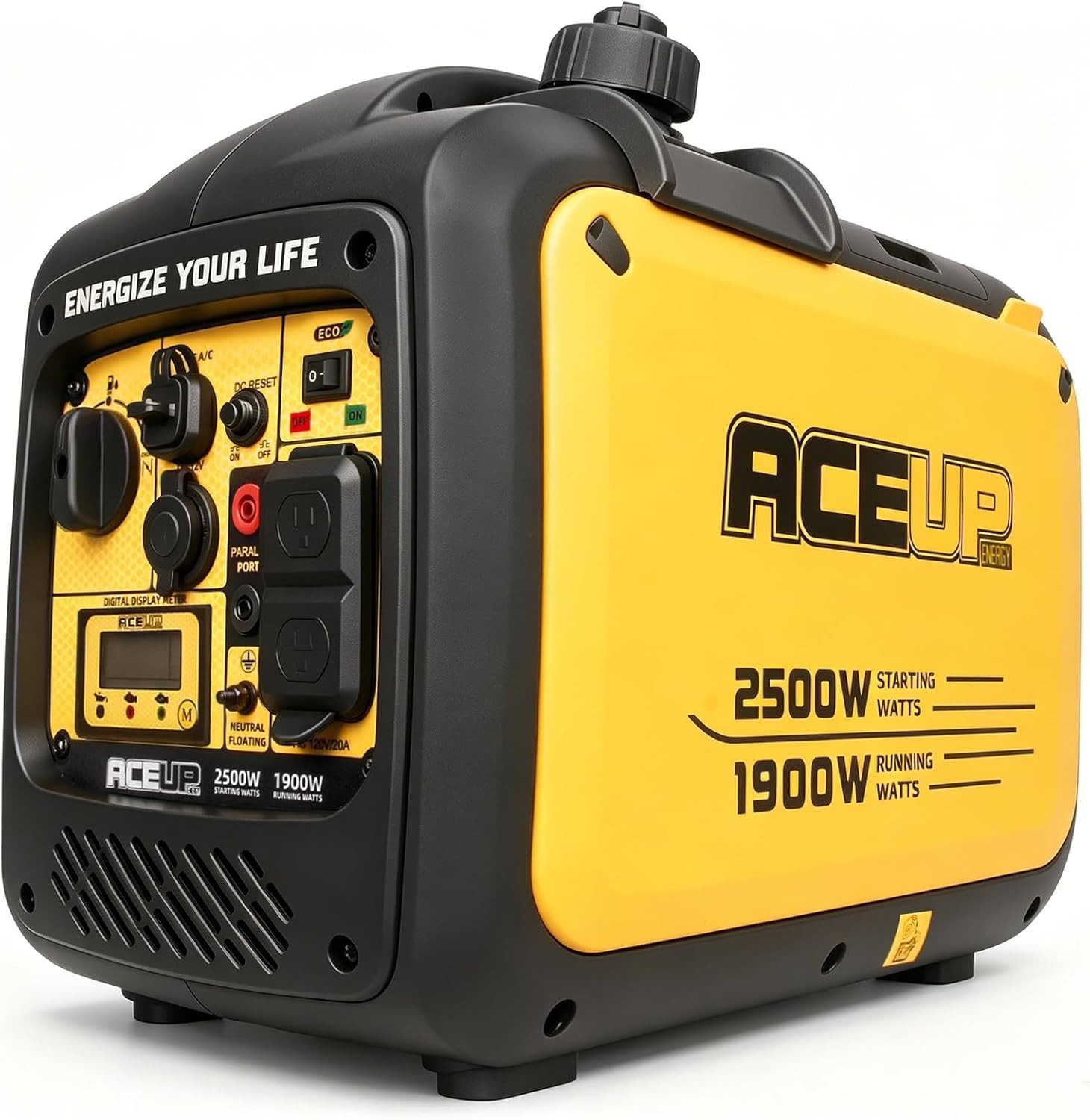 Aceup Energy 2500 Watt Portable Inverter Generator 80cc Gas Powered