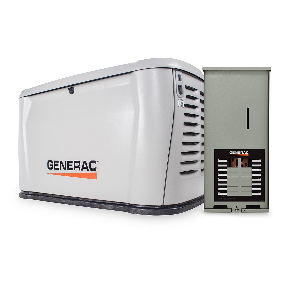 7321 – 10/9kW Air-Cooled Standby Generator, 16-Circuit 100A Transfer Switch