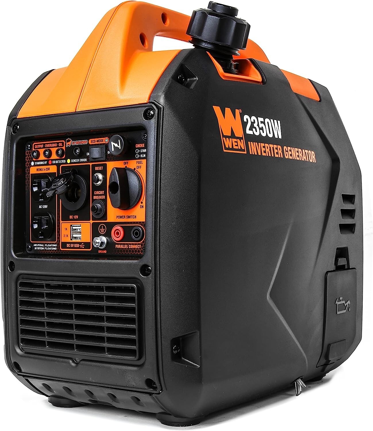 WEN 56235iX 2350-Watt Portable Inverter Generator with Fuel Shut Off , CO Sensor