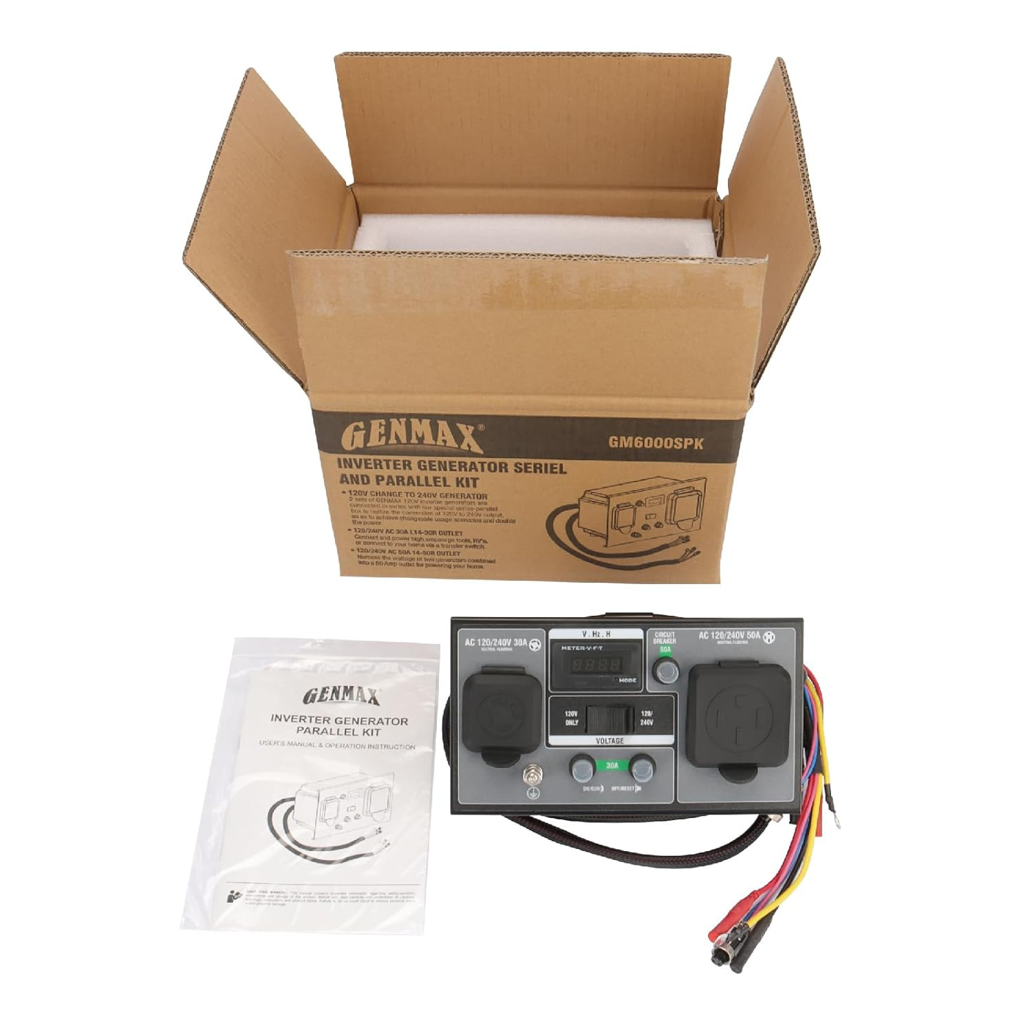 50A RV Ready Parallel Kit for 240V Output – Ideal for Camping & Home Use