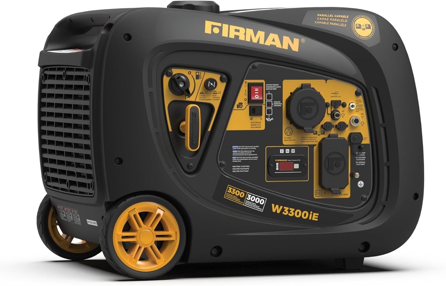 Firman 3,300-W Quiet Portable Gas Powered Inverter Generator with Electric Start
