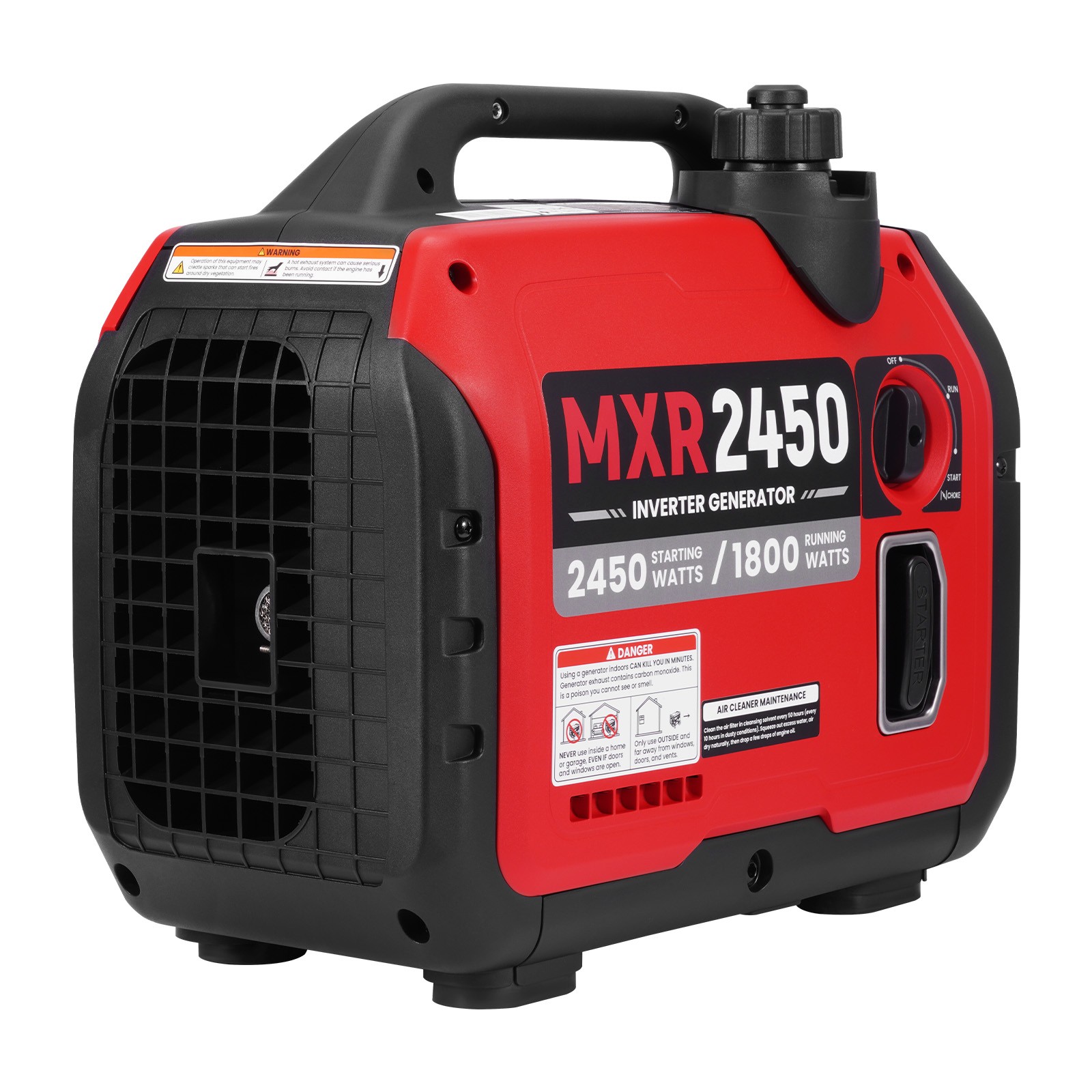 2450W Gsoline Inverter Generator with CO Sensor for Family Camping Safety