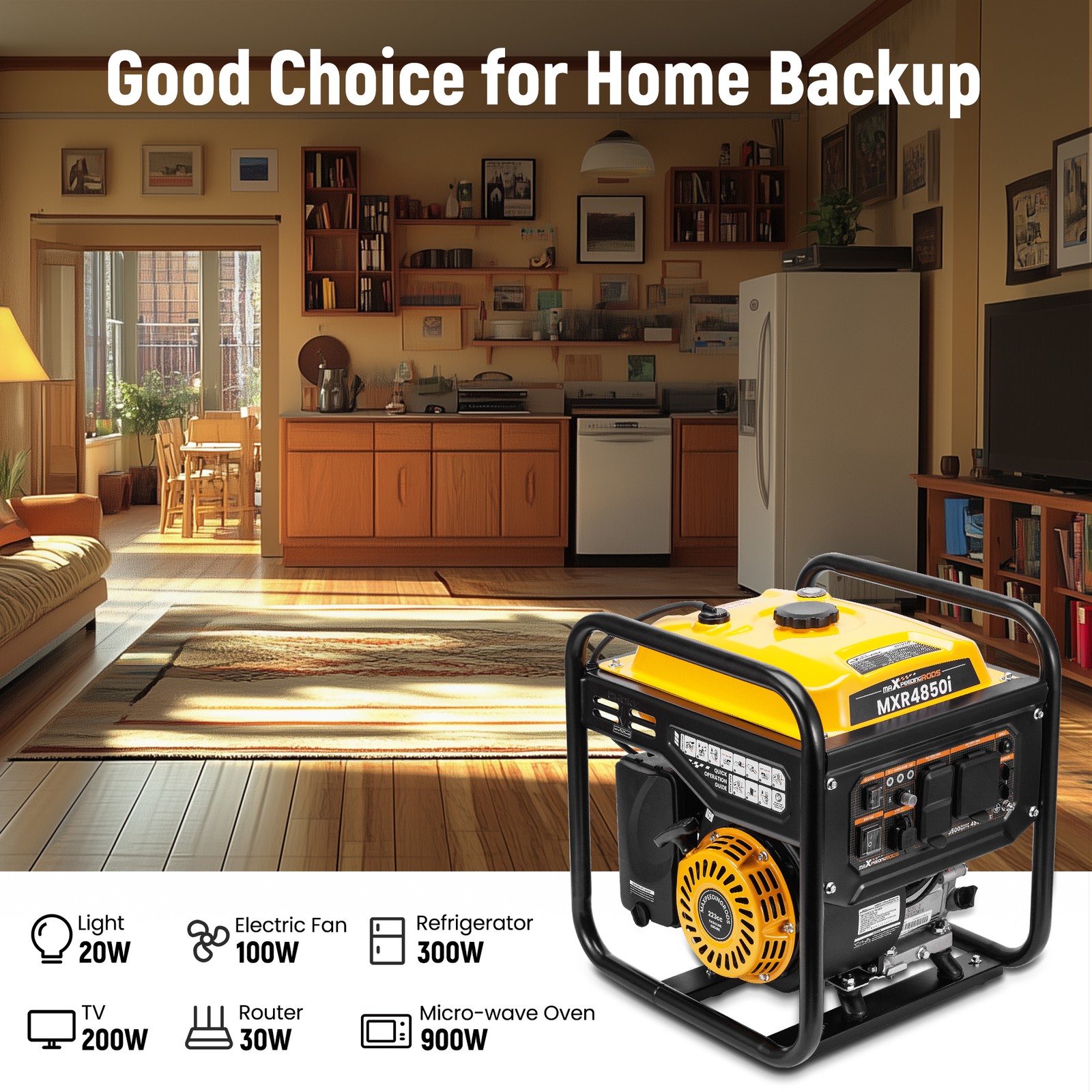 New 2300 Watt Portable Generator Super Quiet Inverter Generator For RV Camping