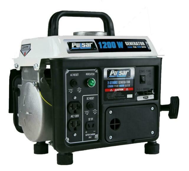 Pulsar 1200 Watt Portable Low Noise Gas Powered Inverter Generator PG1202SA
