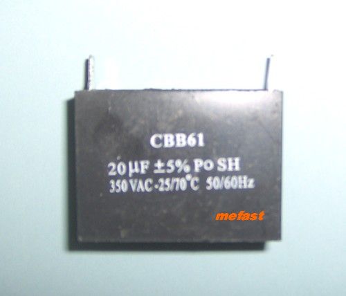 CBB61 20uF 350VAC Capacitor 50/60/21