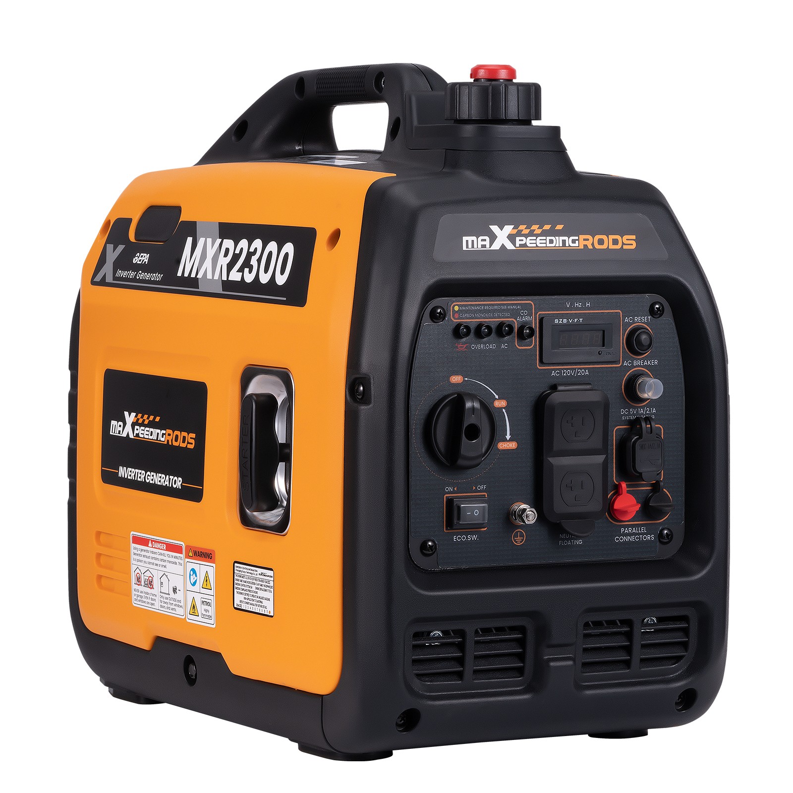 Super Quiet Inverter Generator 2KW Portable Gasoline Generator For RV Camping