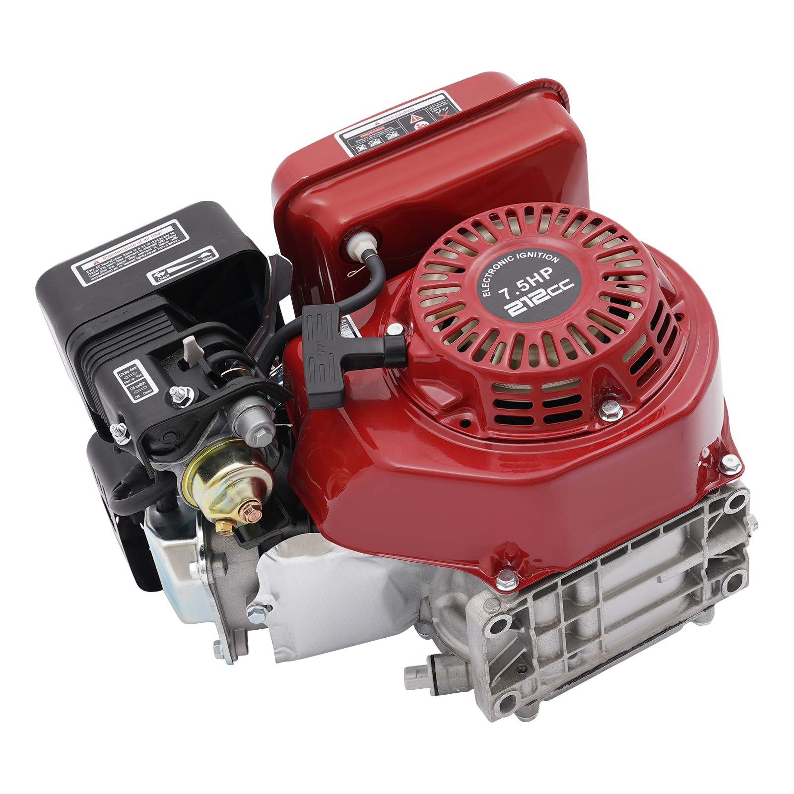 212cc 7.5HP 4-Stroke Pull Start Horizontal Gas Engine Motor For Go Kart Minibike