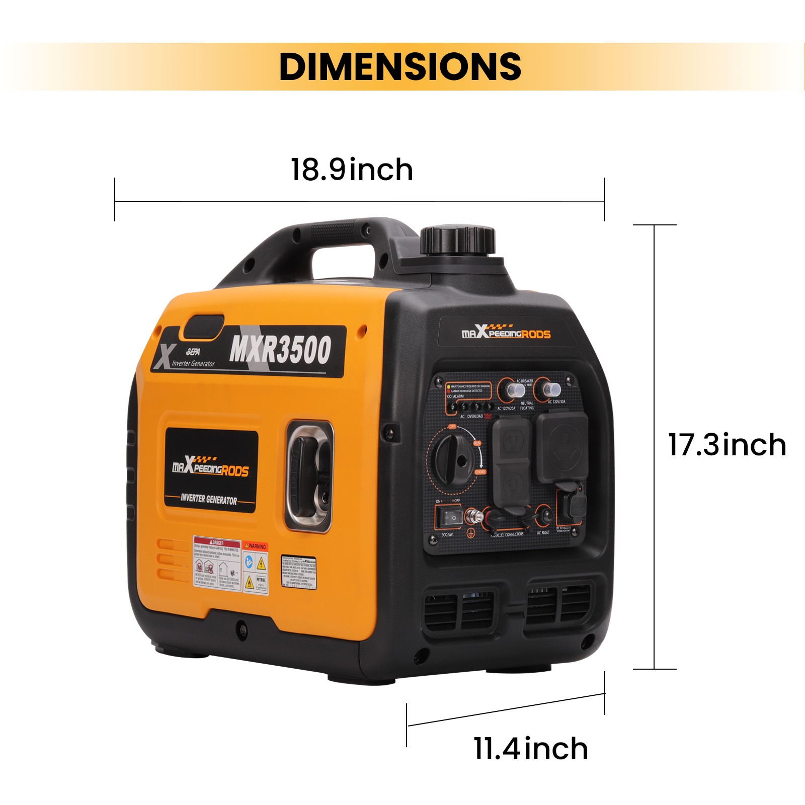 3.5KW Super Quiet Compact Portable Suitcase Inverter Generator Lightweight