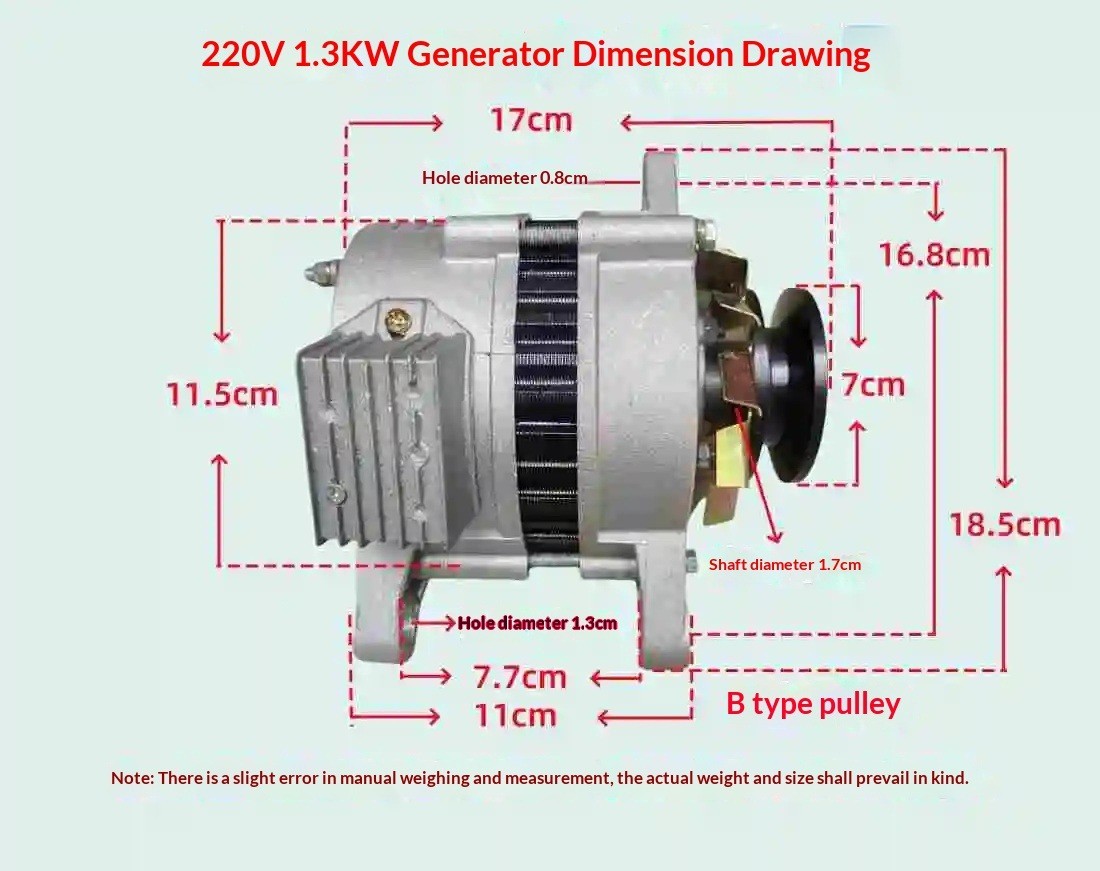 220V High-Power Generator Permanent Magnet Brushless Constant Voltage 800W