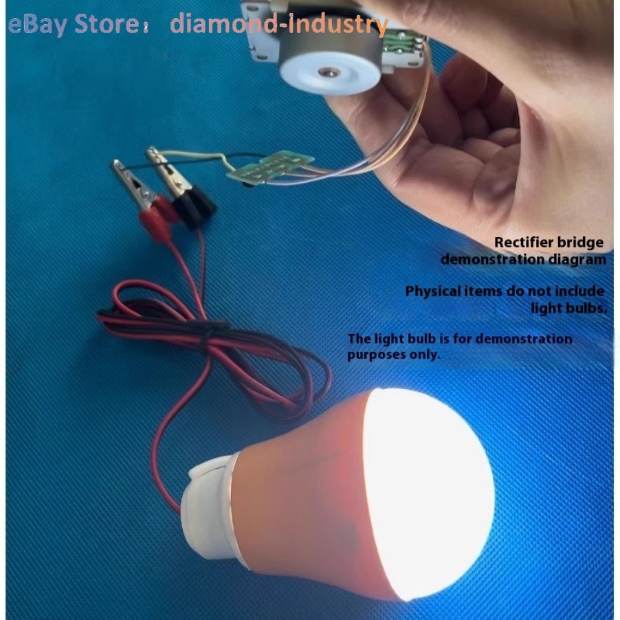Miniature hand powered generator three phase PM brushless, high efficiency