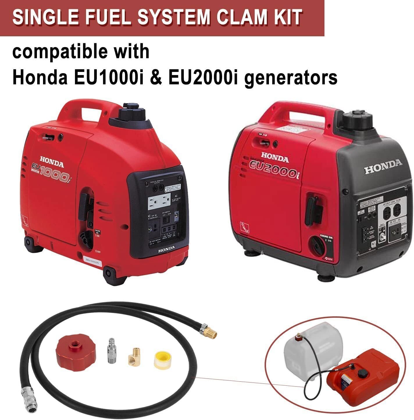 HND1.2CS I Single System Clam Kit Extended Run For Honda EU1000i/2000i Generator