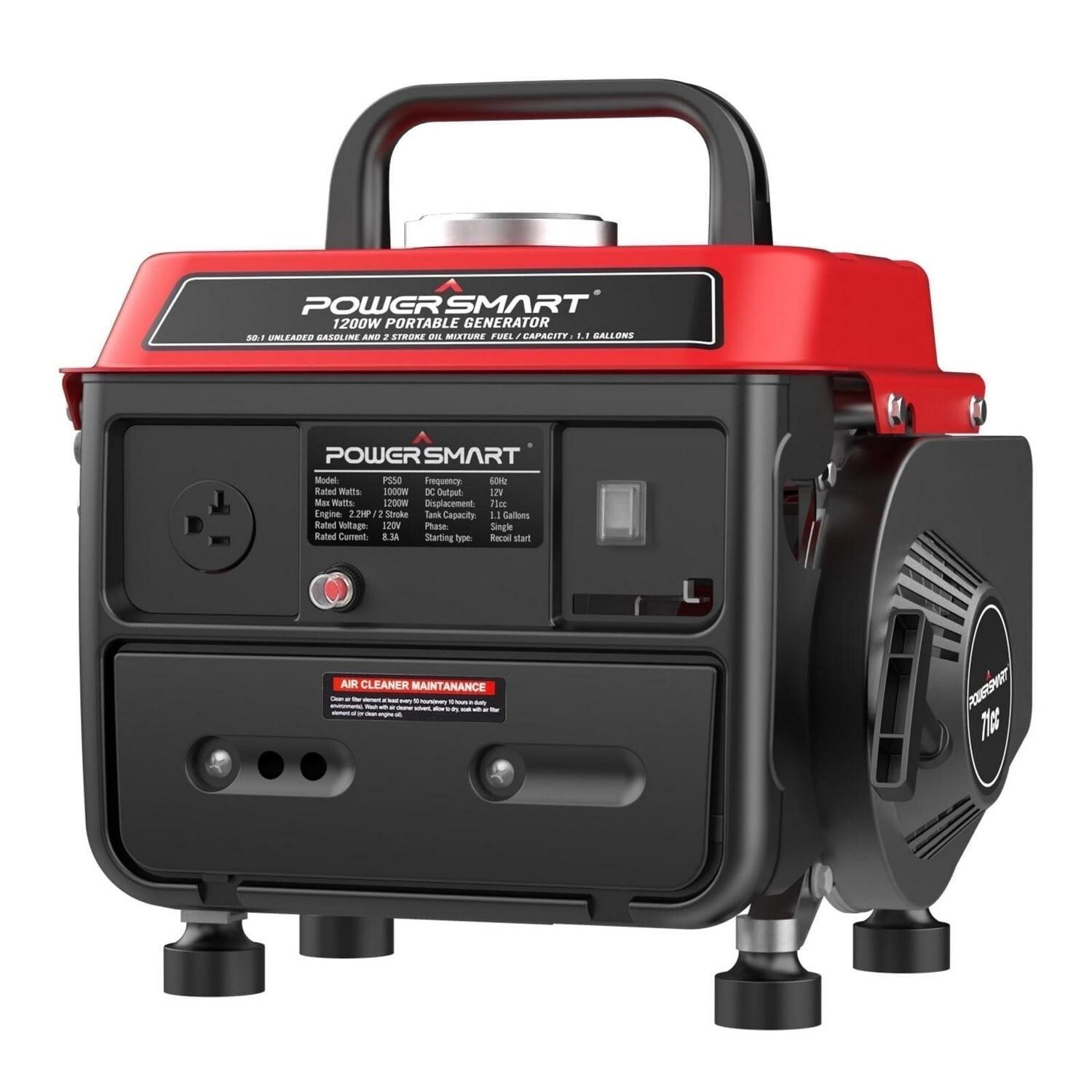 Portable Gas Generator RV Camping Power Electric Small Quiet Gasoline Powered