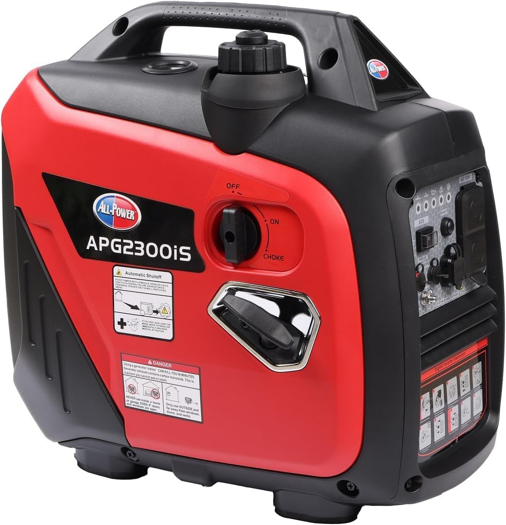 2000W Portable Inverter Generator for Home Use, Quiet Small Generator for Campin