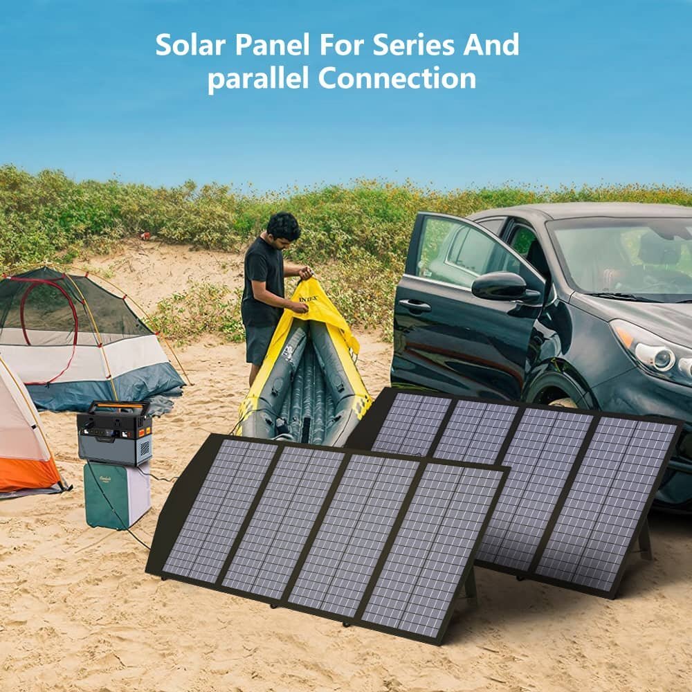 ALLPOWERS 140W Waterproof Foldable Solar Panel Charger For Solar Generator Trip