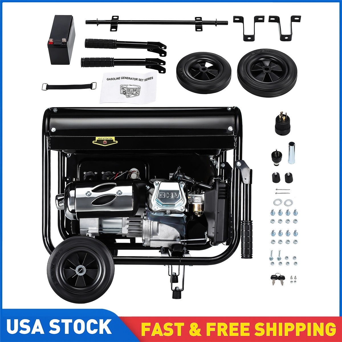 Home Backup Generator 110V/220V for Home Backup Outdoor Camping Power Generator