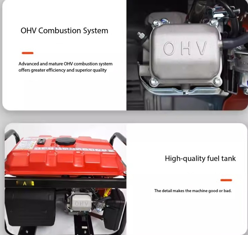 Gasoline Generator 220V Full Copper Commercial Industrial Outdoor Construction