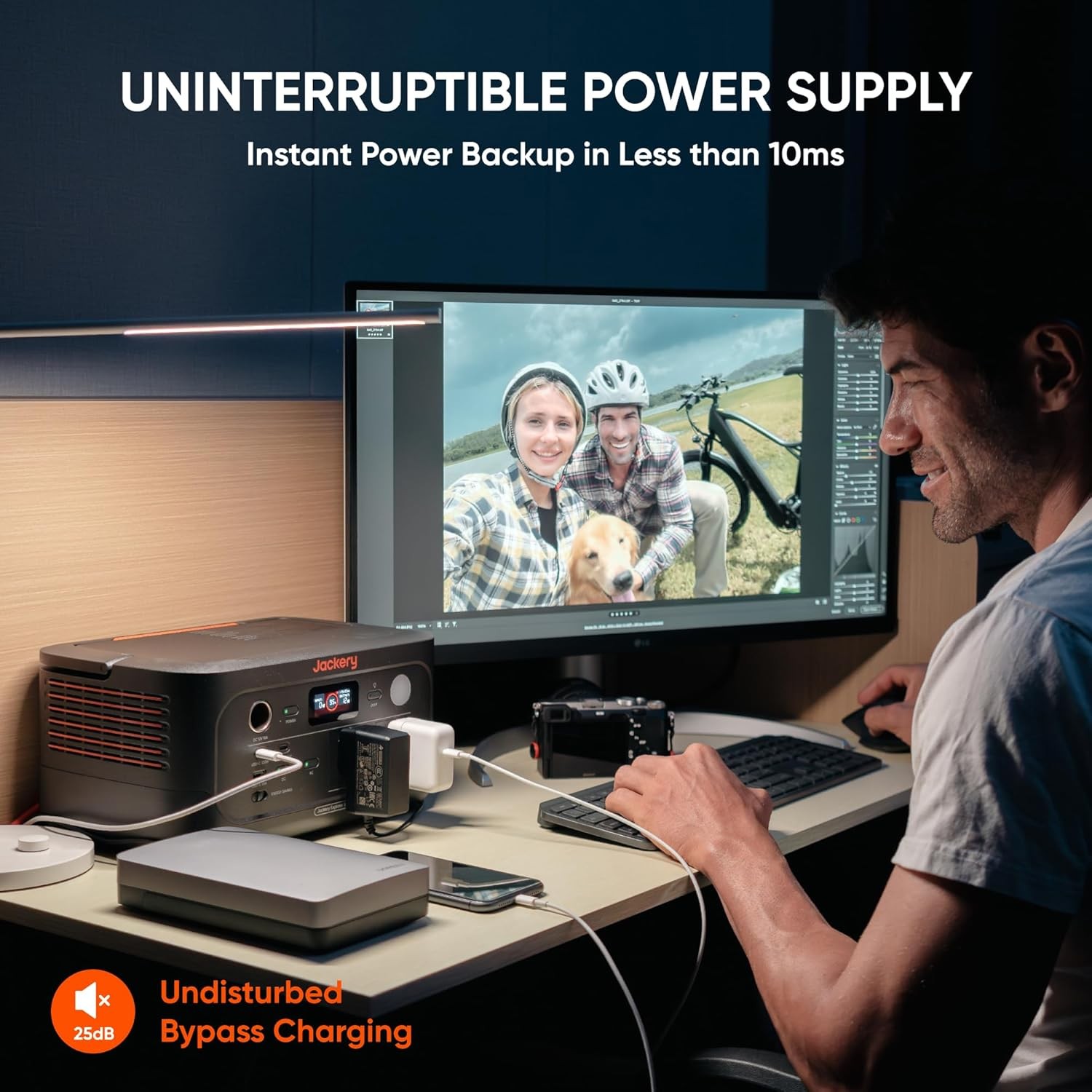 Jackery Explorer 500 Black 518Wh Lightweight Portable Home Backup Power Station