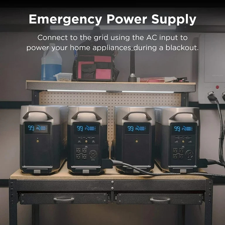 EF EcoFlow DELTA Pro Smart Extra Battery Portable Power Station 3600Wh Capacity