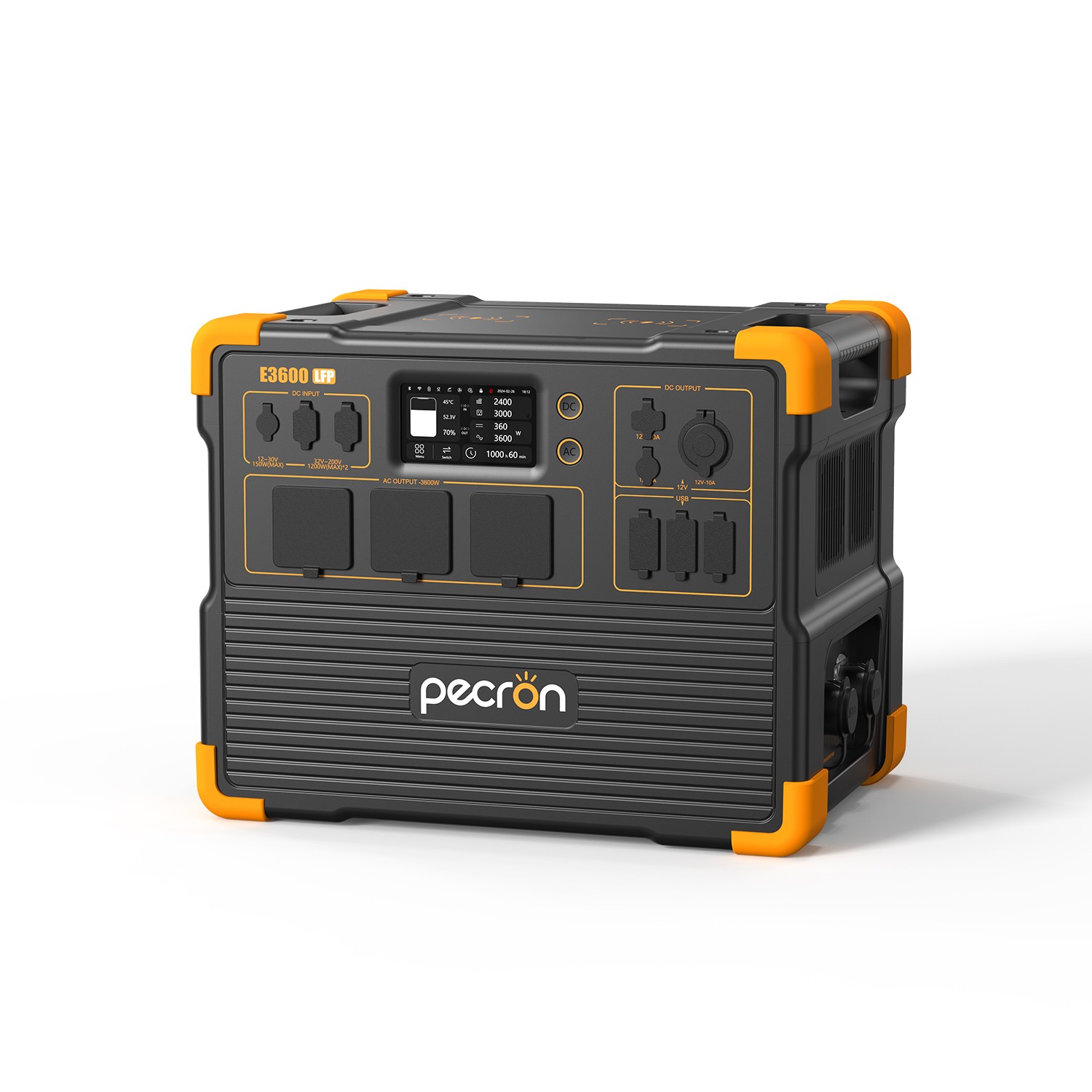 PECRON 2*e3600lfp Portable Power Station 3072Wh 3600W Home Backup Generator