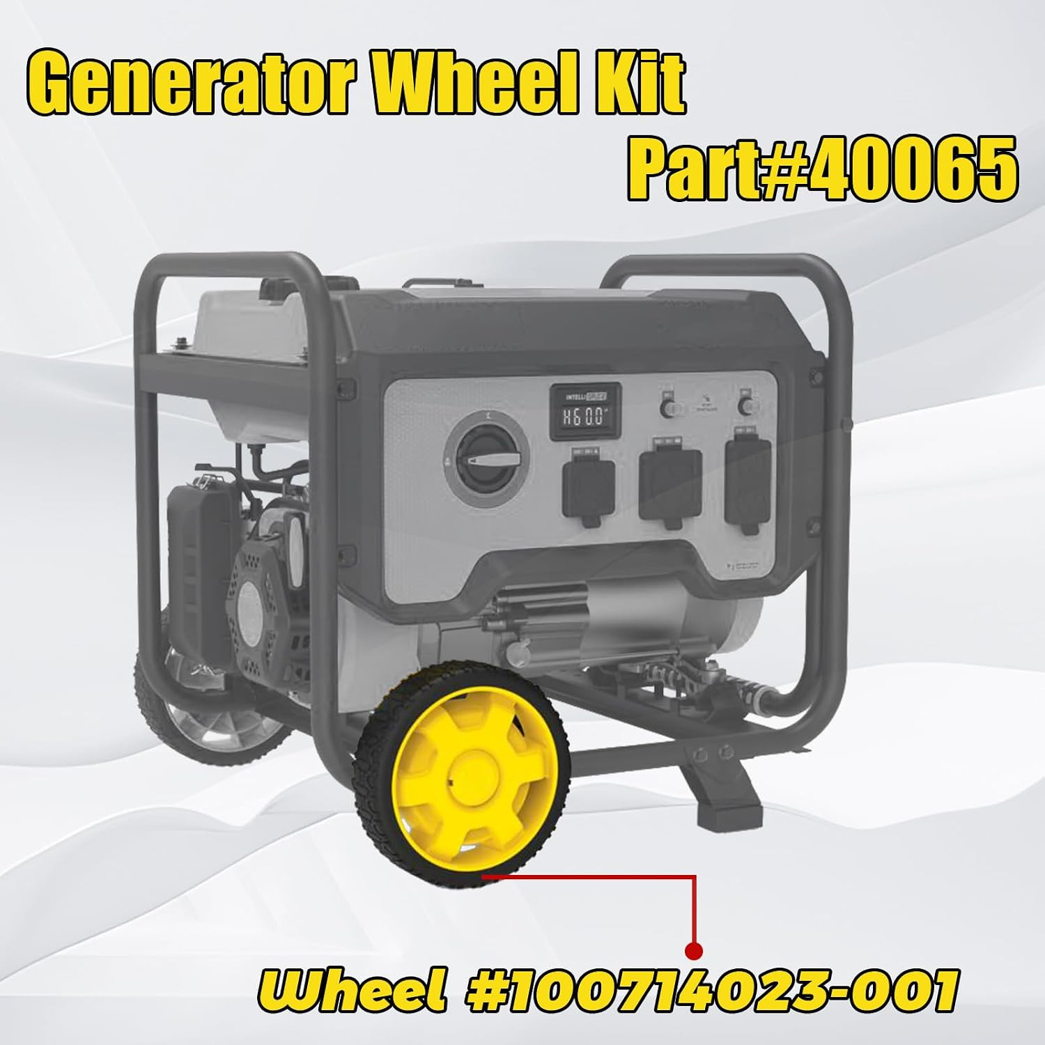 Generator Wheel Kit Compatible with Champion 2800-4750W with Folding Handle and