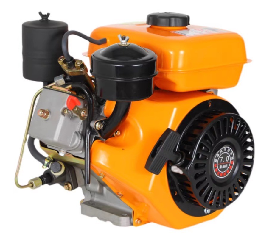 168F Compact Air-Cooled Diesel Engine 4 HP Water Pump Boat Power Thresher