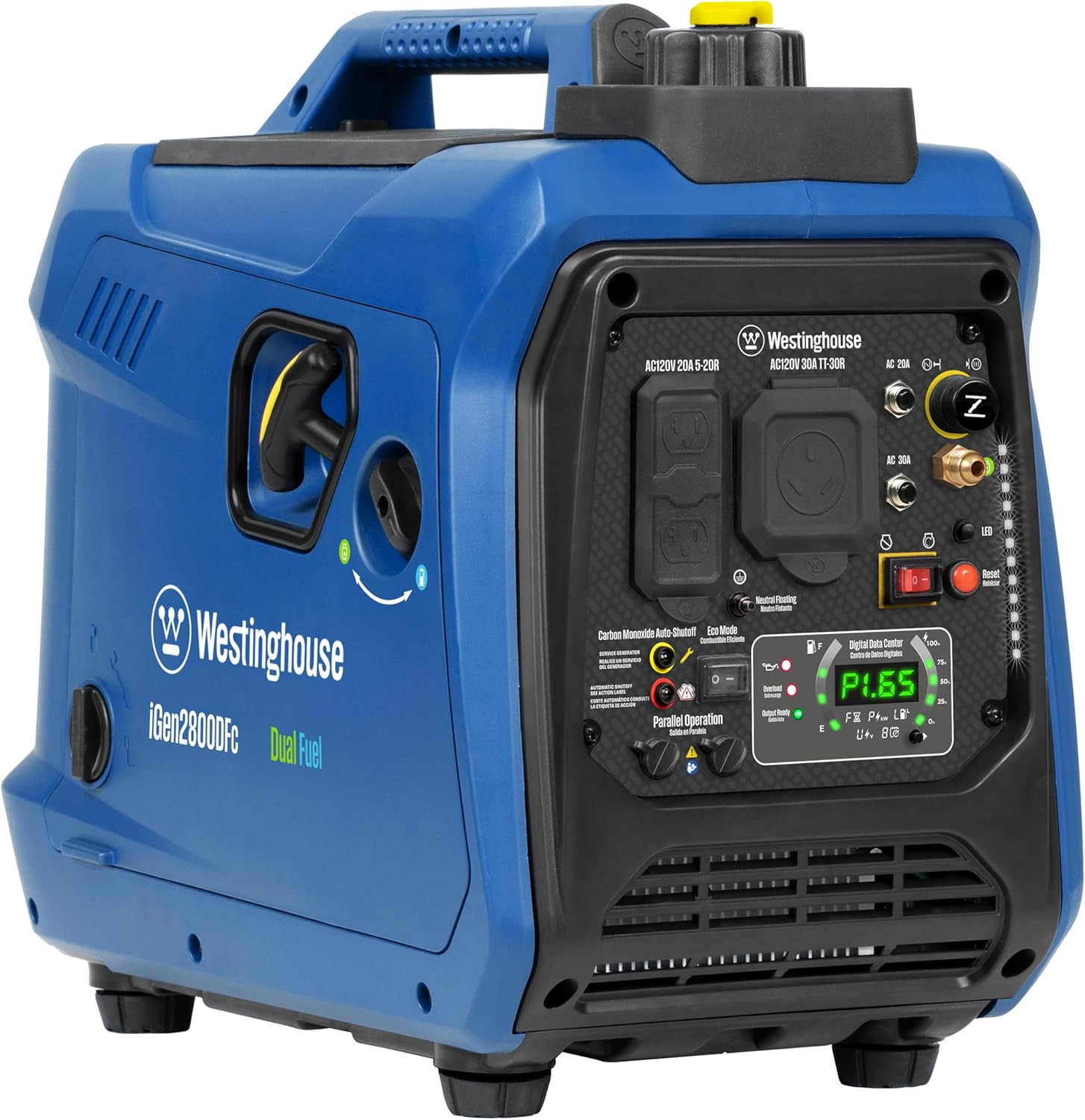 Westinghouse 2800 Peak Watt Super Quiet & Lightweight Dual Fuel Portable Inverte
