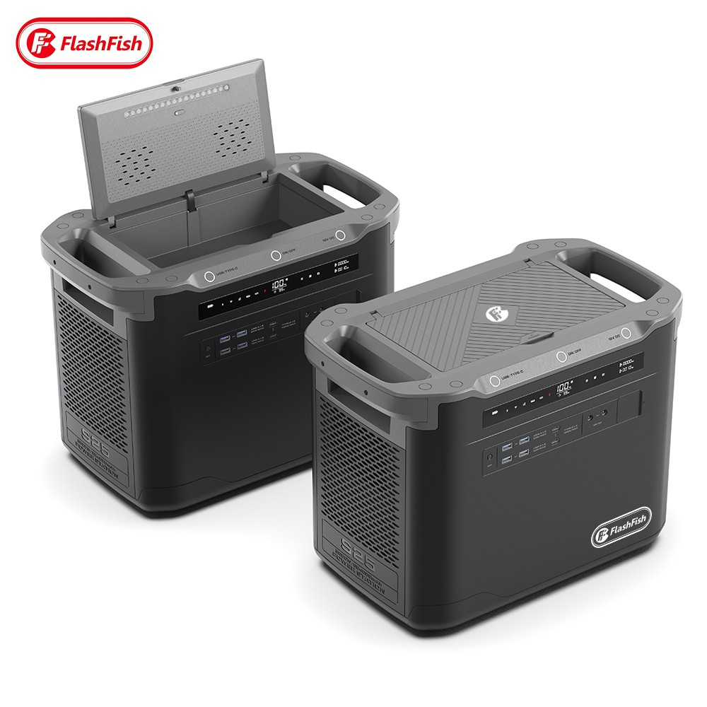 Flashfish Portable Power Station 2000W/1997Wh Solar Generator Battery Camping