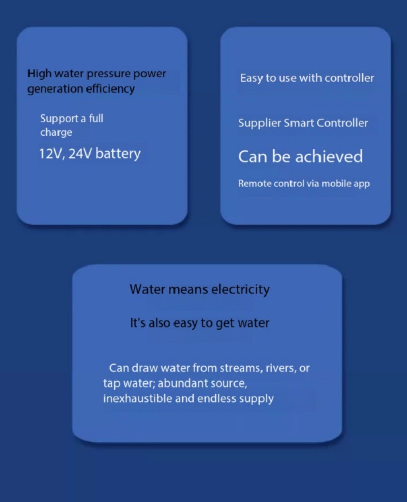 Hydropower Generator Water-Flow Turbine-Type Outdoor Home-Use Small DC