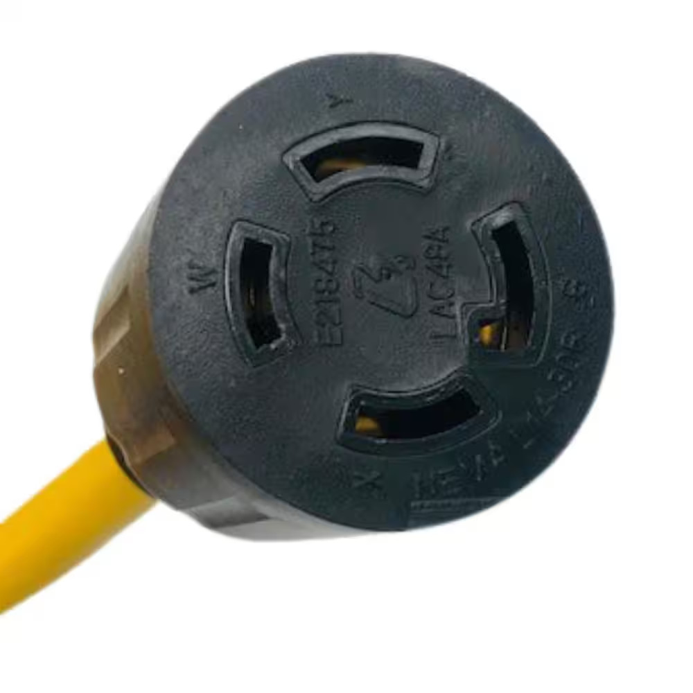 25 Ft. SJT 30 Amp 125/250-Volts NEMA 14-30P to 14-30R Generator Extension Cord