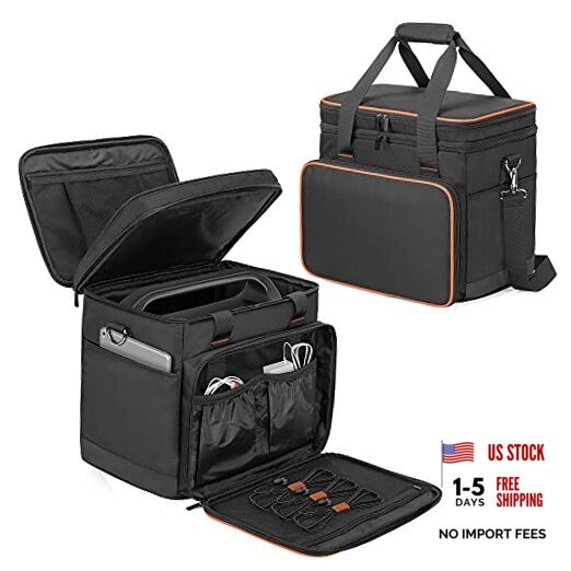 Double-Layer Carrying Case Compatible with Jackery Portable Large(Fits 1000W)