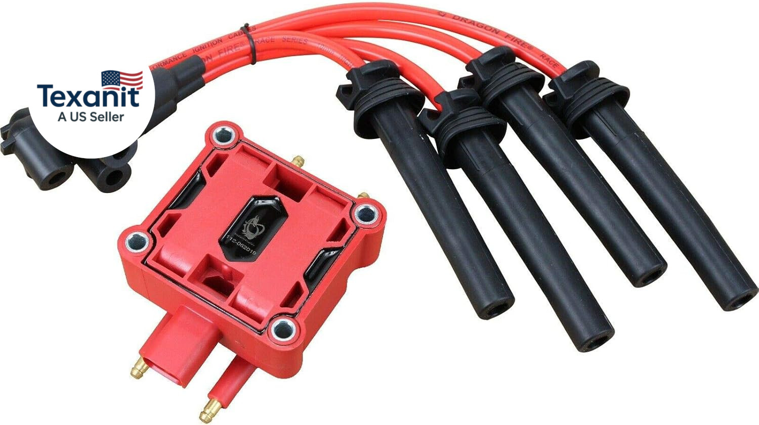 Dragon FIRE Performance Power Pack Kit Direct Fit Ignition Coil Huge 10Mm Plug W