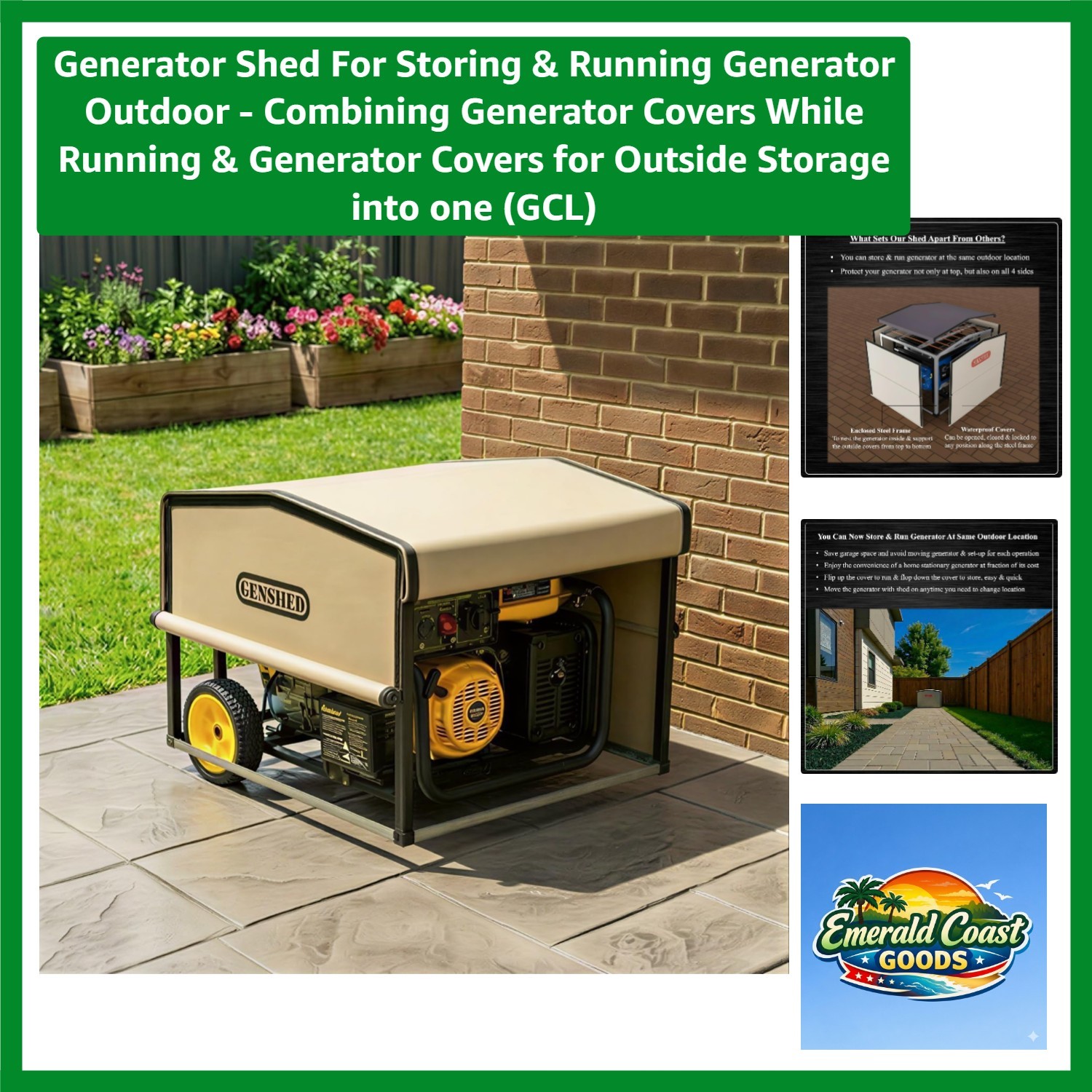 Generator Shed For Storing & Running Generator Outdoor – Combining Generator …
