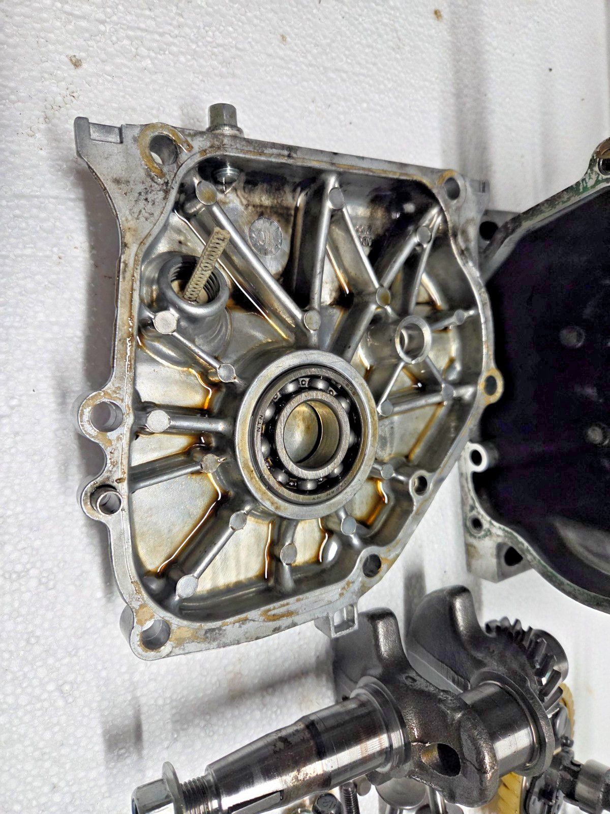 COMPLETE AS IS HONDA EU3000i GENERATOR GX160 ENGINE CRANKCASE CYLINDER & PARTS