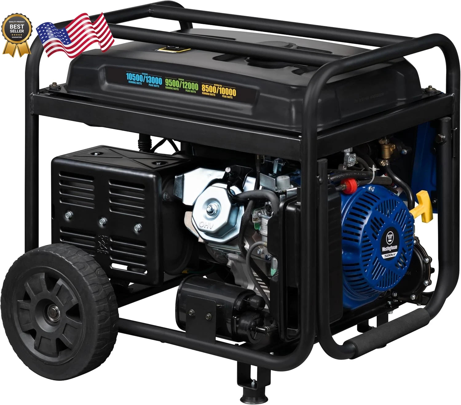 Westinghouse 13500 Peak Watt Tri-Fuel Home Backup Portable Generator Remote US
