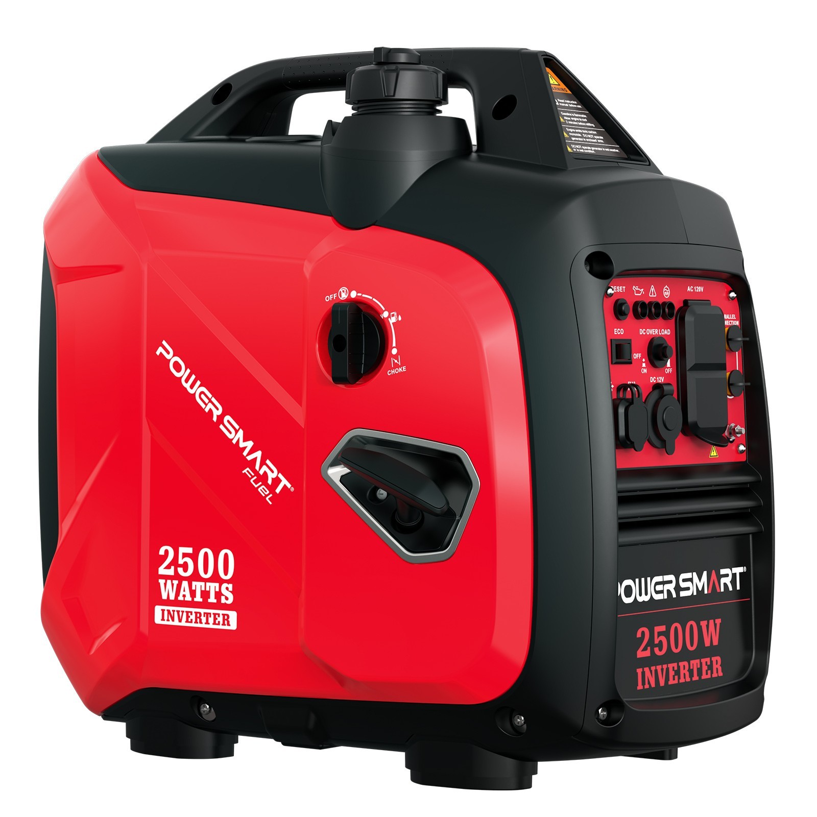 PowerSmart 2500W Inverter Gas Generator,79.8cc, 120V AC, USB Charge, Outdoor Use