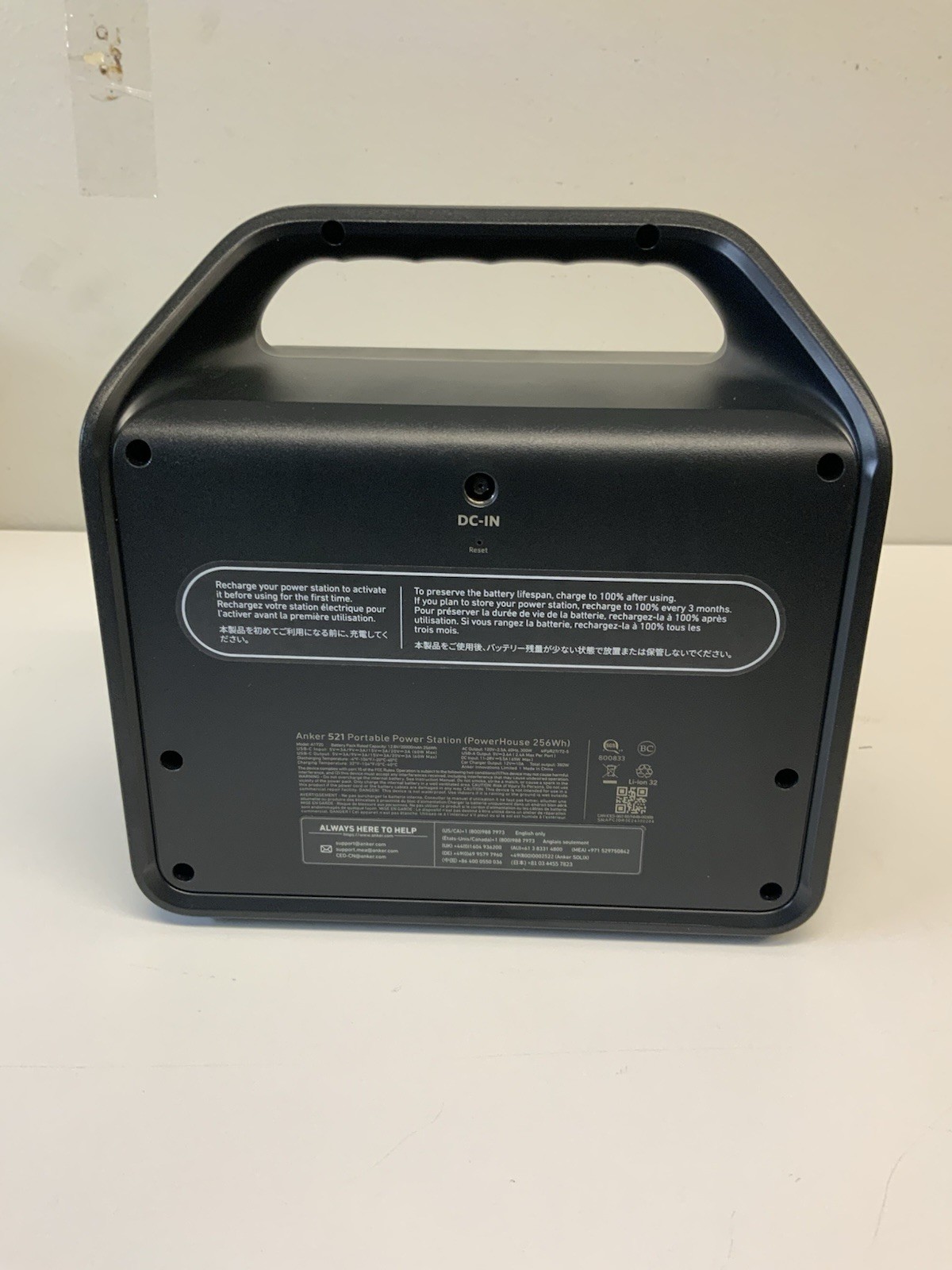 Anker 521 Portable Power Station 256Wh Solar Generator 200W 6-Ports Power Bank