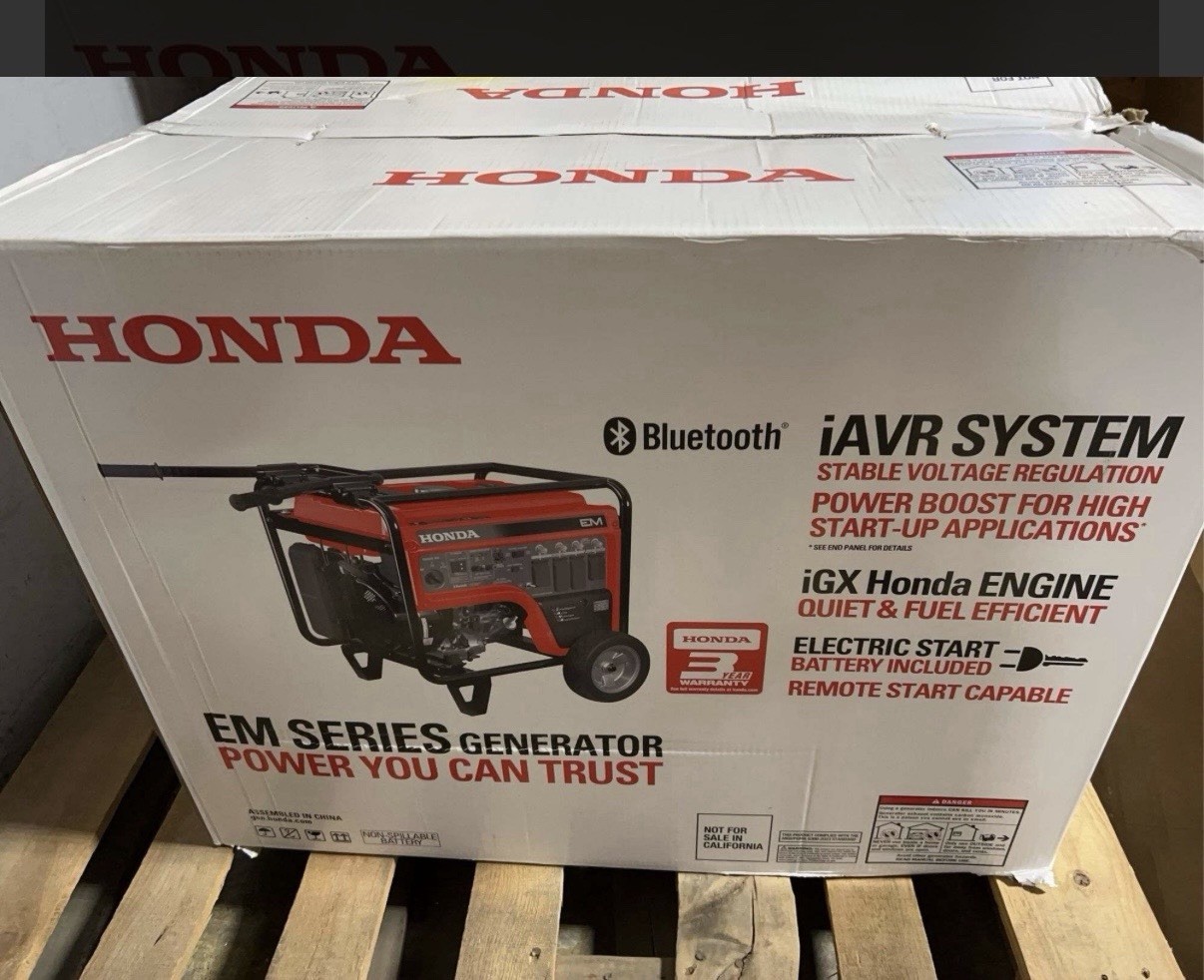 Honda EM5000SX Portable Gas Generator 7000/4500 Watt, 120/240V