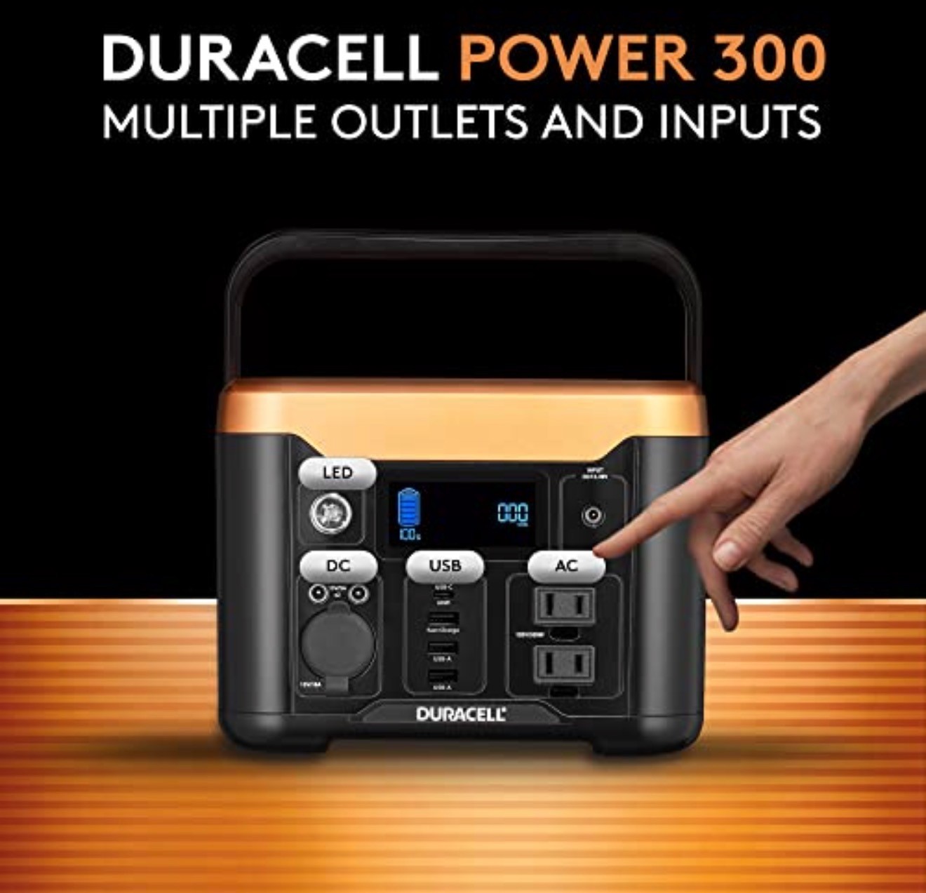 Duracell Power 300 Portable Power Station 292Wh Backup Battery Generator New