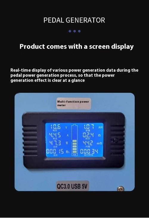 Foot-operated Generator Hand-cranked Mobile Power Charging Treasure High-power
