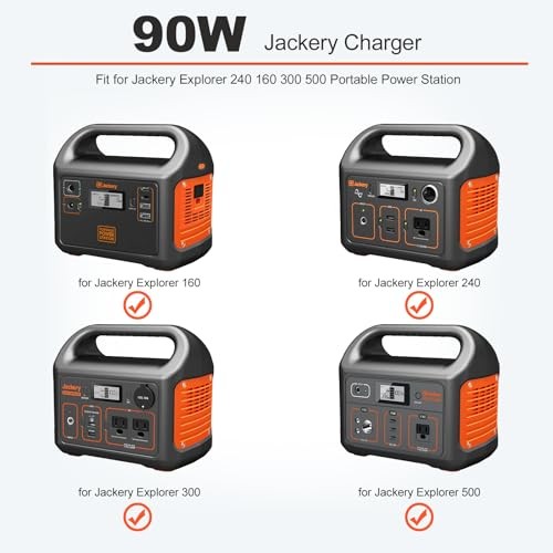 24V 90W Charger Compatible for Jackery Portable Power Station Explorer 160 240