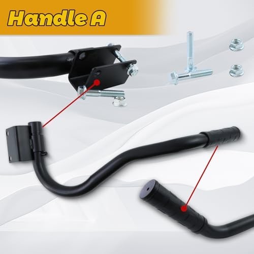 Generator Wheel Kit for 2800-4750W Generators, Folding Handle, Never-Flat Tires