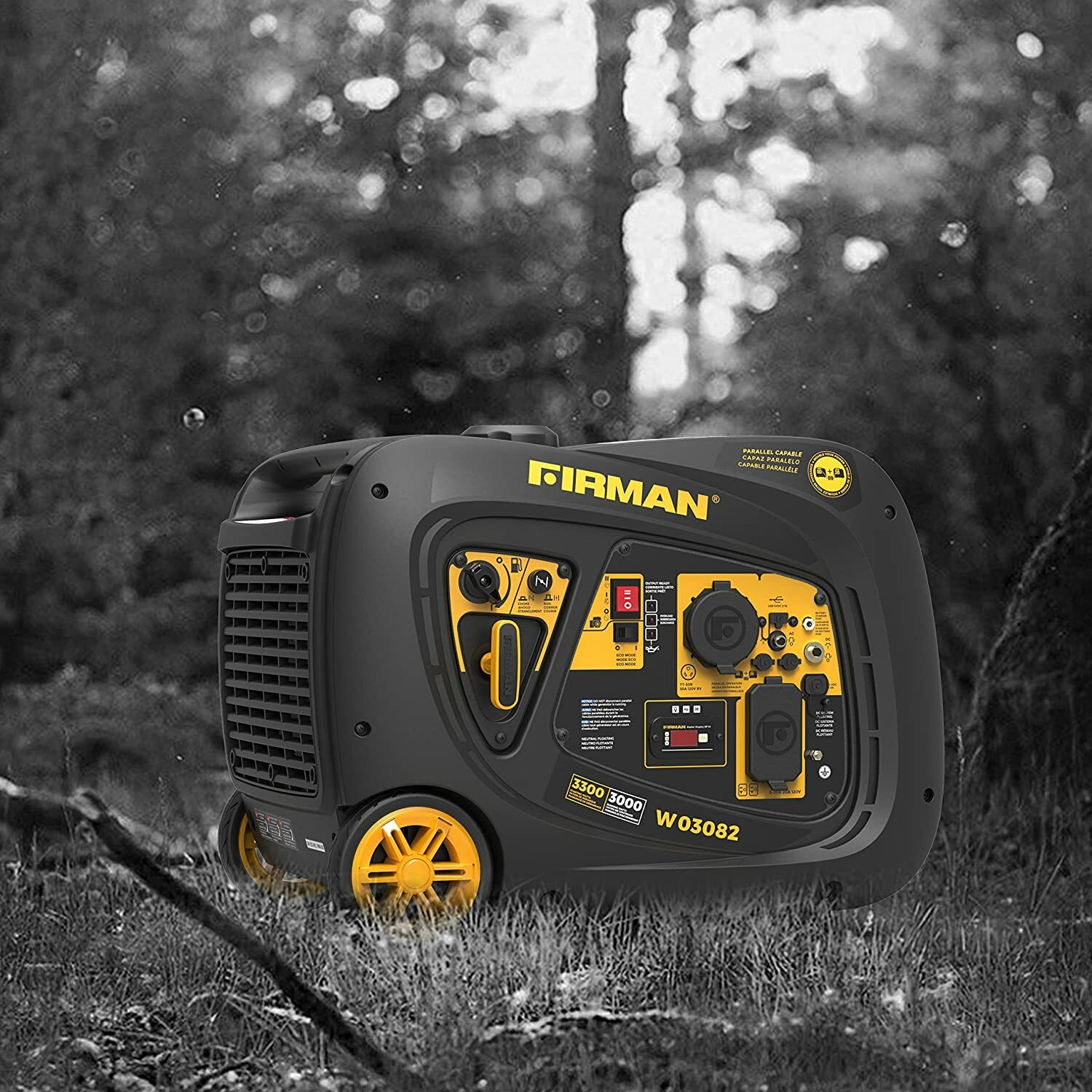 Firman 3,300-W Quiet Portable Gas Powered Inverter Generator with Electric Start